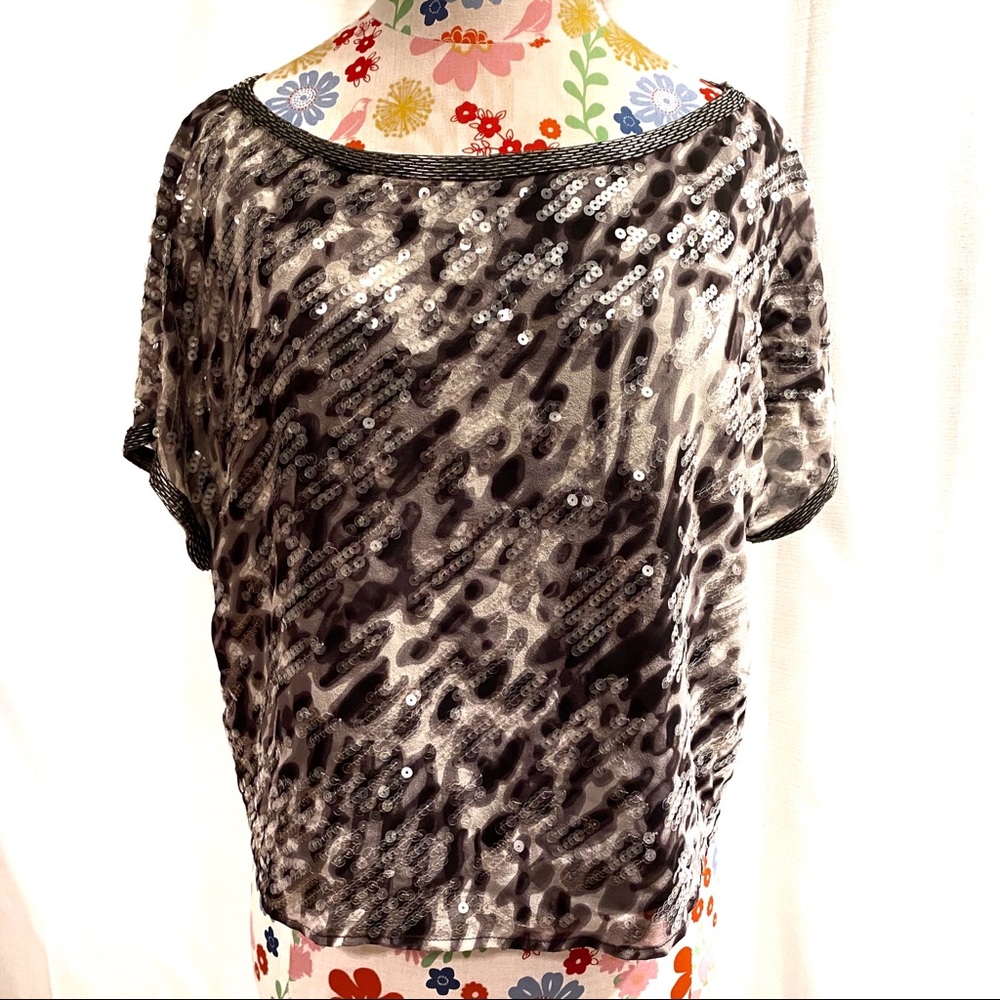 BCBG Max Azria Sequin Crop Top